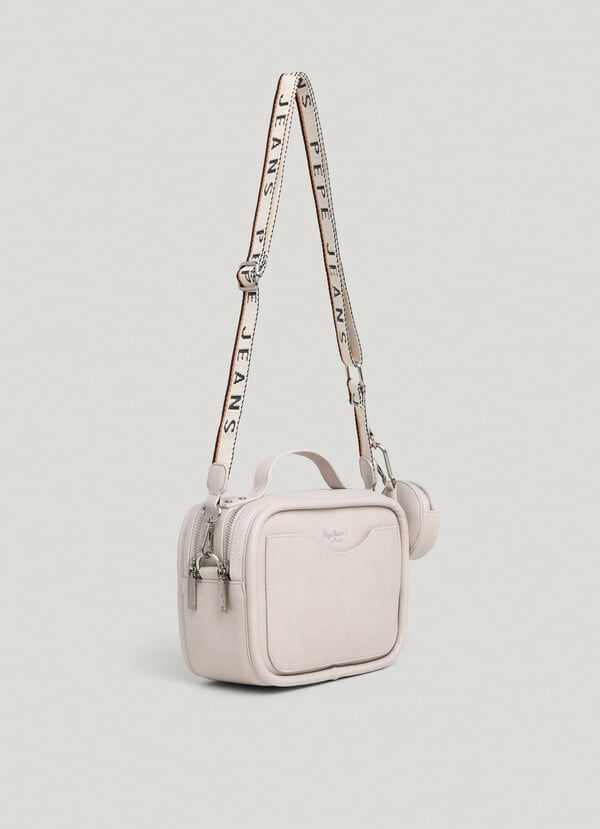 Pepe Jeans bandolera efecto piel con logo Oferta especial