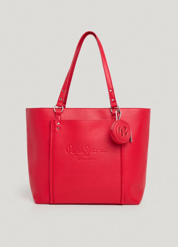 Pepe Jeans bolso tote efecto piel con logo Descuento