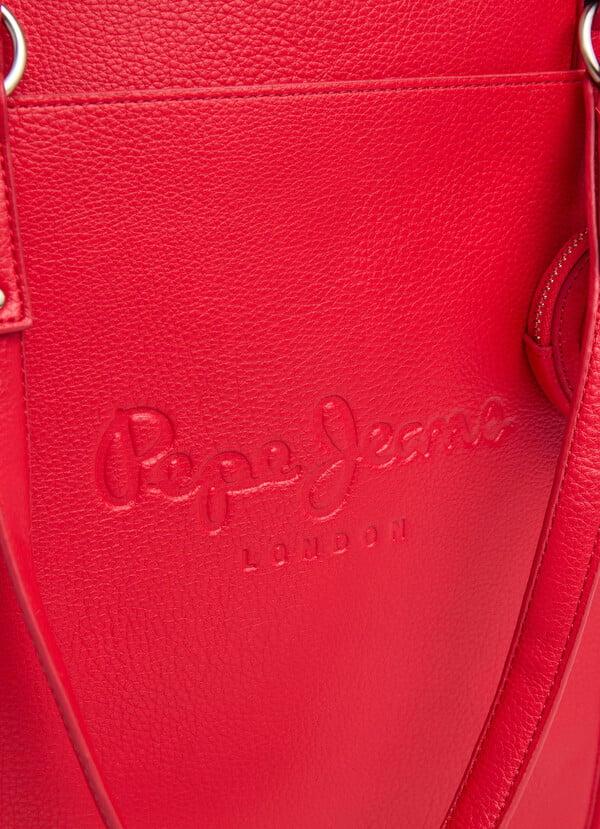 Pepe Jeans bolso tote efecto piel con logo Descuento