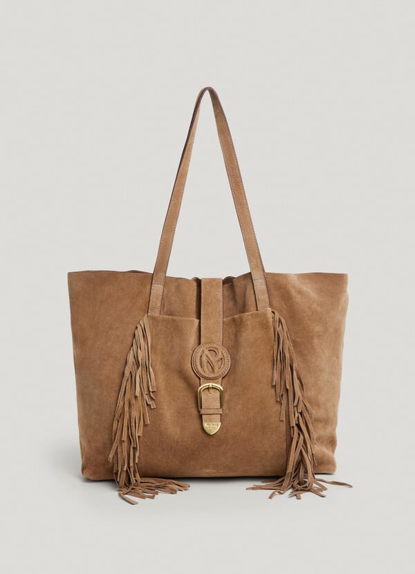 Pepe Jeans bolso tote ante con flecos Tienda