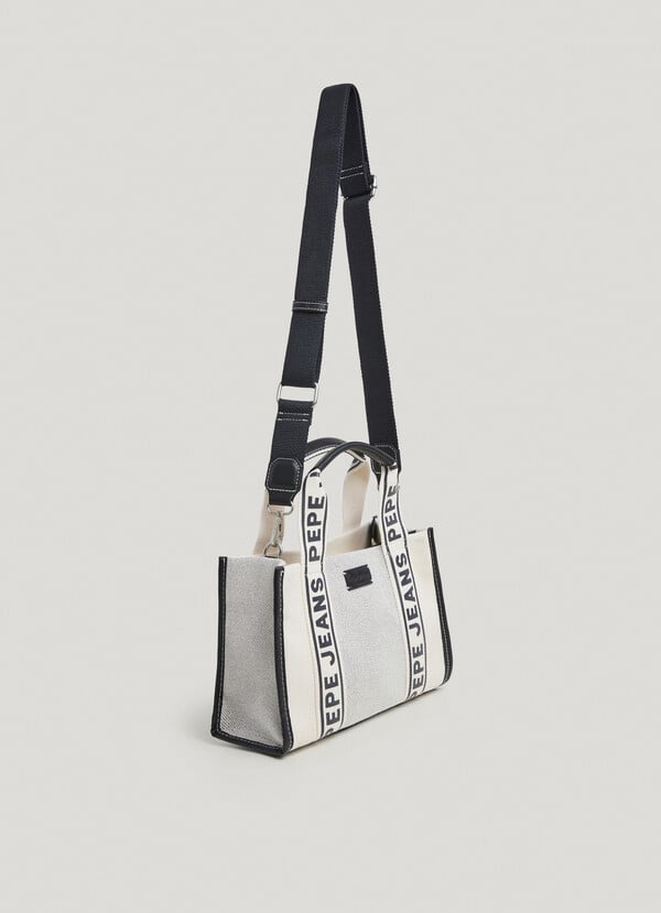 Pepe Jeans bandolera con detalles efecto piel Mejor oferta