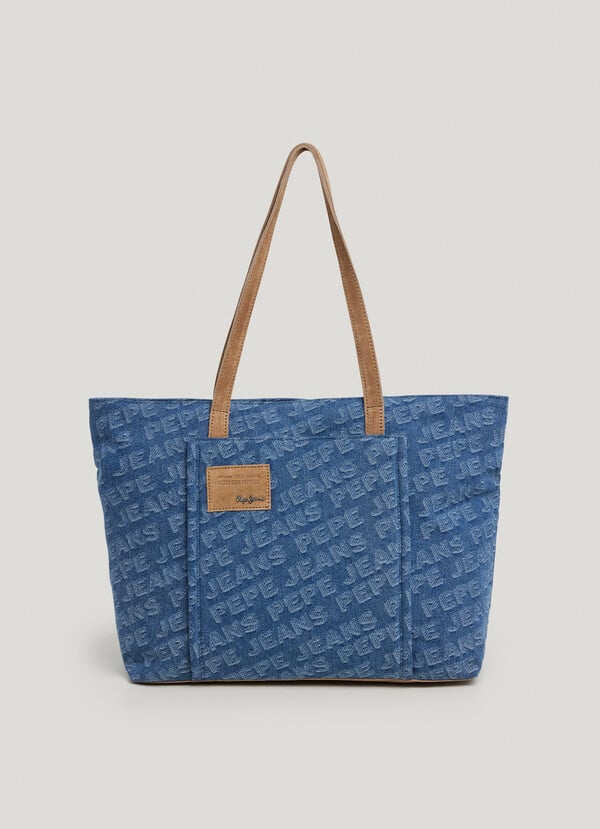 Pepe Jeans bolso tote denim con logo Últimos 2 días