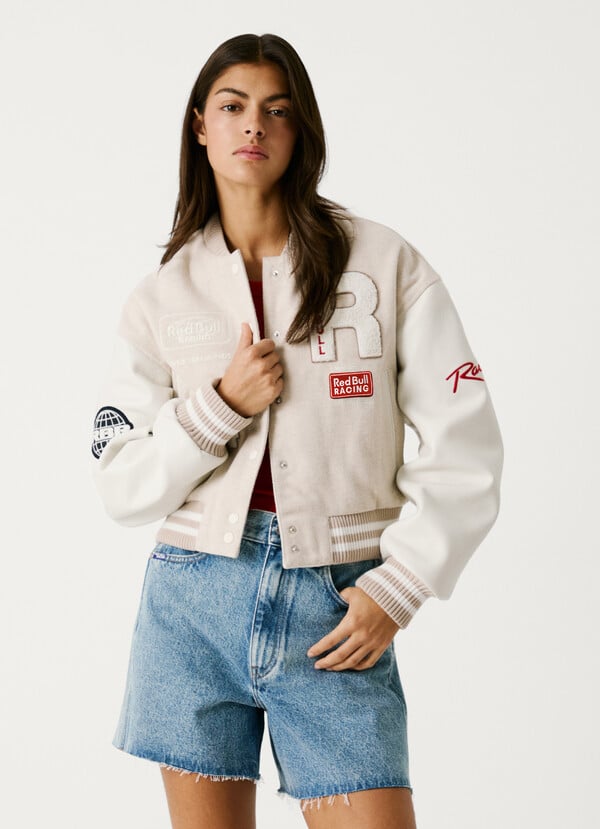 Pepe Jeans chaqueta bomber tipo varsity Liquidación