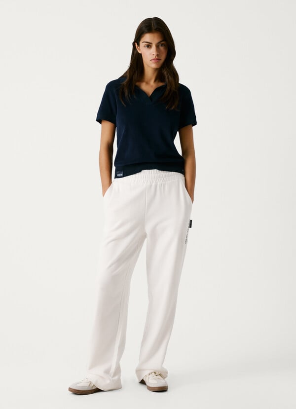 Pepe Jeans pantalón jogger con pierna ancha Envío gratis