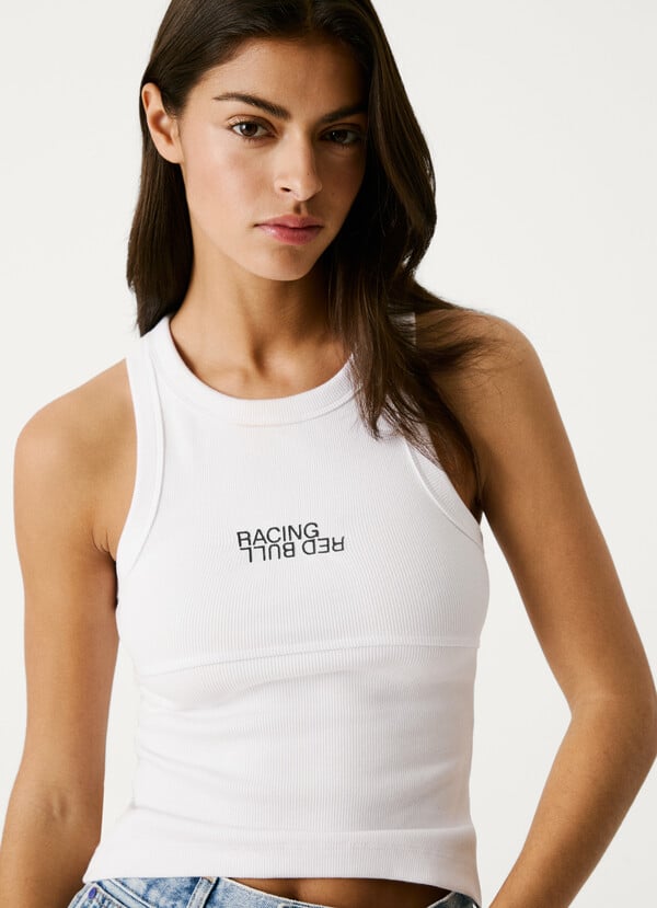 Pepe Jeans camiseta canalé sin mangas Superdescuento