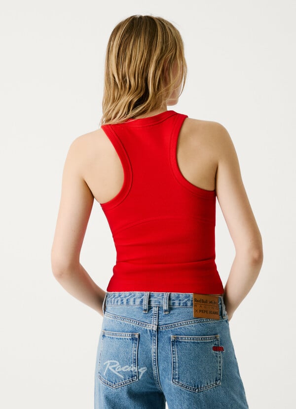 Pepe Jeans camiseta canalé sin mangas Limitado a 3 días