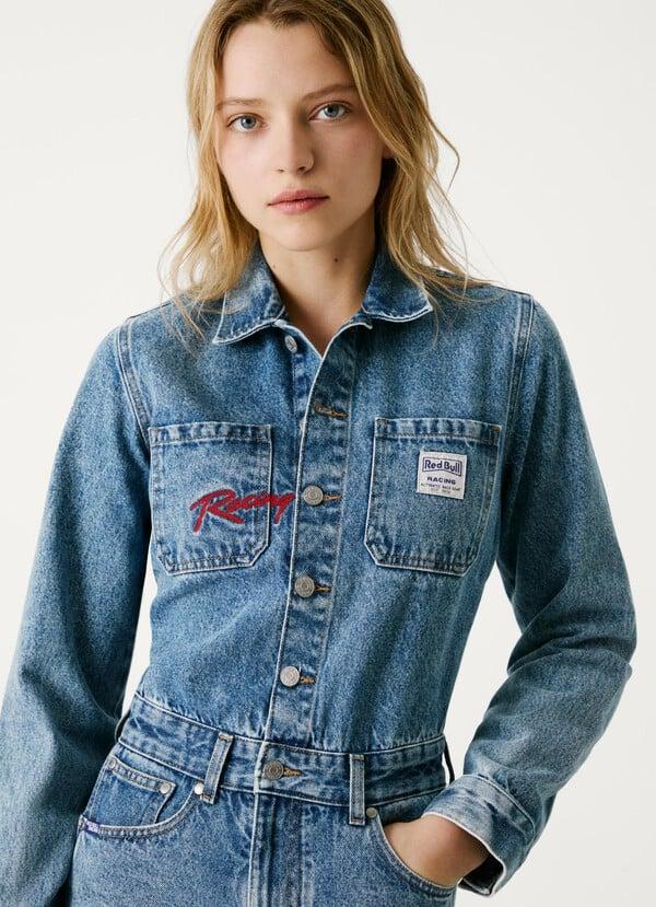Pepe Jeans mono corto denim fit regular En oferta