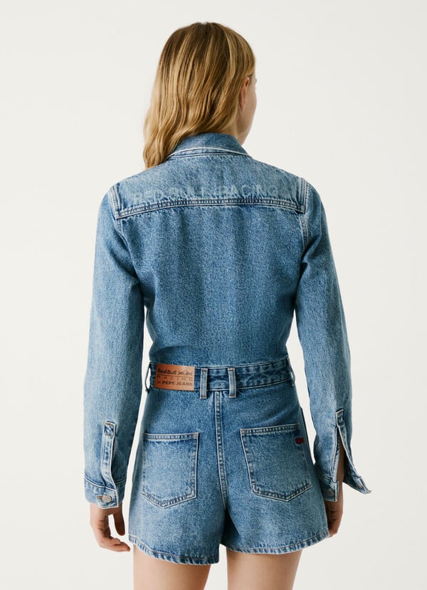 Pepe Jeans mono corto denim fit regular En oferta