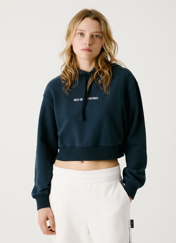 Pepe Jeans sudadera capucha fit cropped Tienda