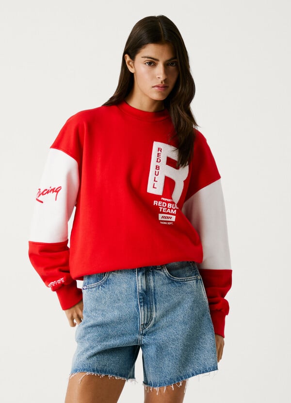 Pepe Jeans sudadera cuello redondo con logo Liquidación