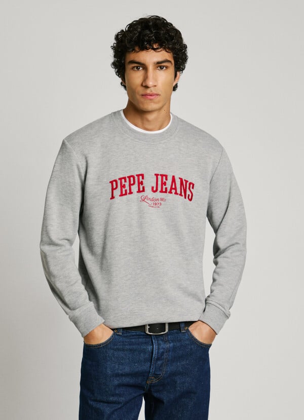 Pepe Jeans sudadera logo bordado fit regular Tienda