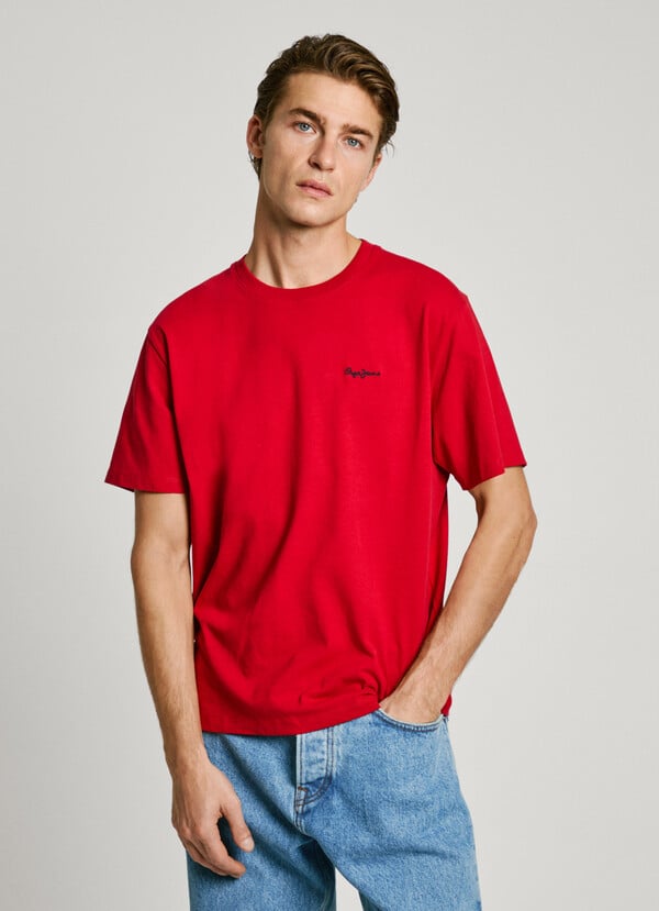 Pepe Jeans camiseta logo bordado fit regular Envío gratis