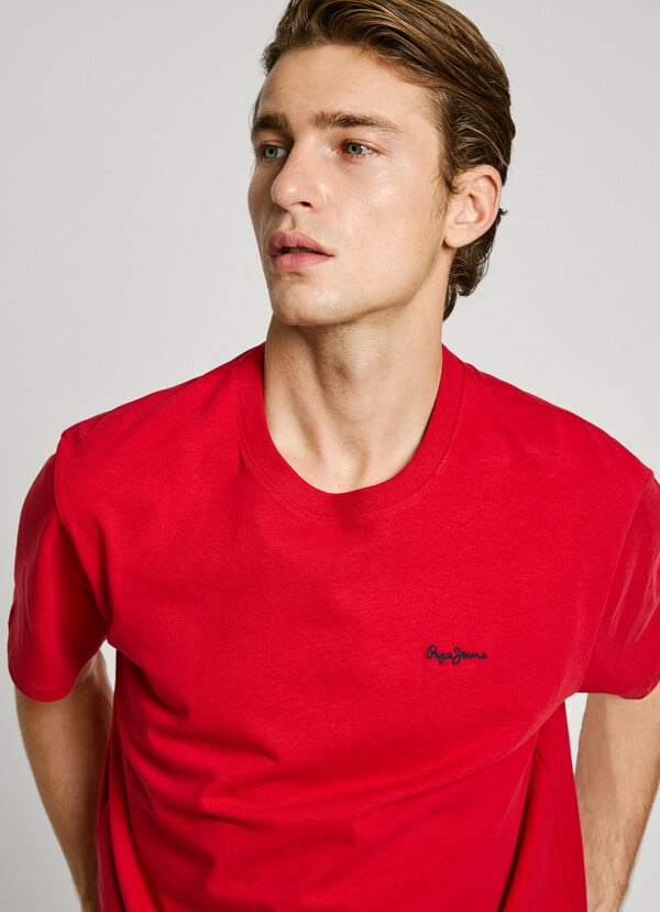 Pepe Jeans camiseta logo bordado fit regular Envío gratis