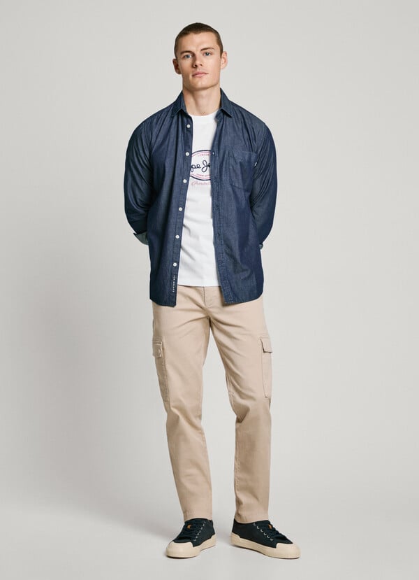 Pepe Jeans camisa denim fit slim Último día