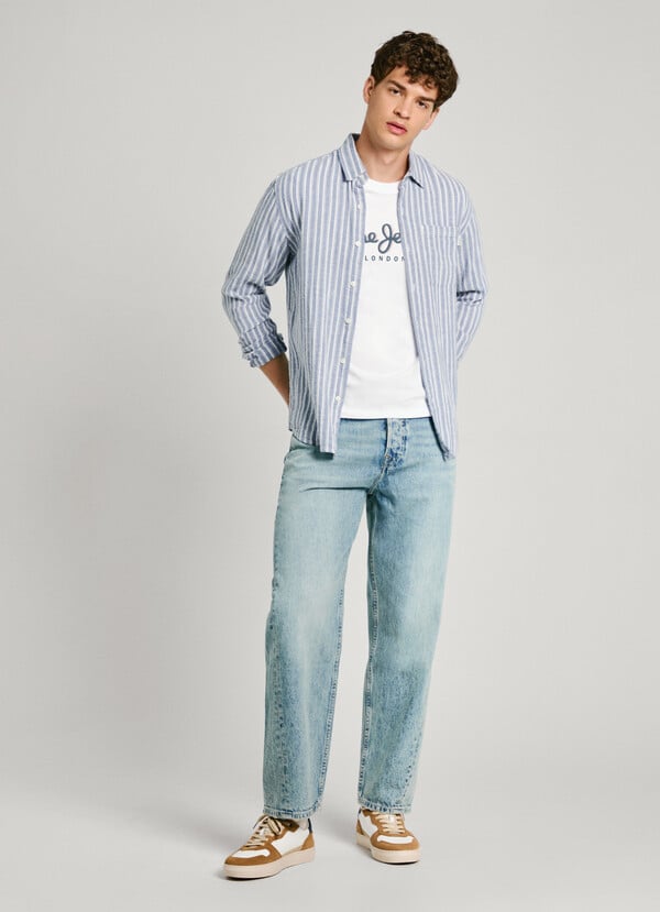 Pepe Jeans camisa rayas fit regular Libre de impuestos