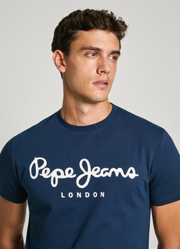 Pepe Jeans camiseta logo estampado fit slim Liquidación