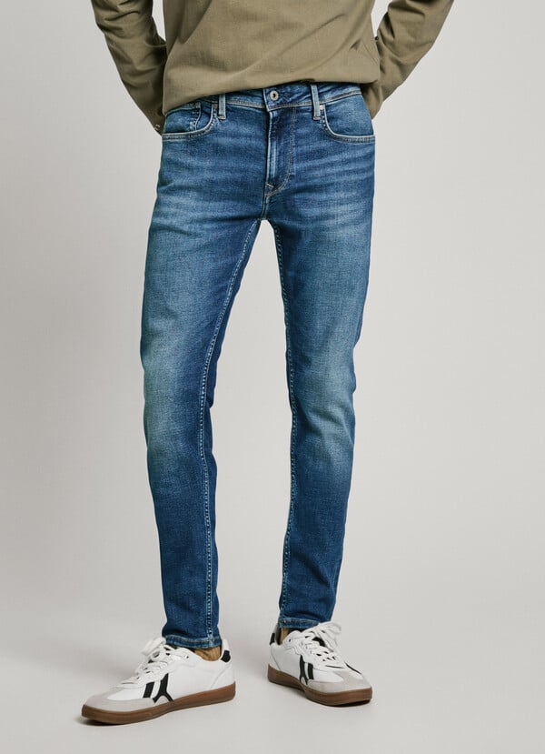 Pepe Jeans jeans fit skinny y tiro bajo - finsbury Tienda de fábrica