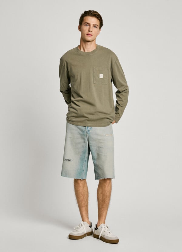 Pepe Jeans bermuda denim fit loose
