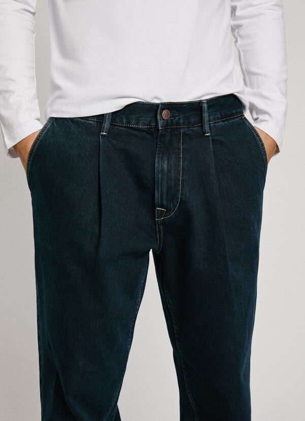 Pepe Jeans jeans fit loose y tiro caído - ink Descuento