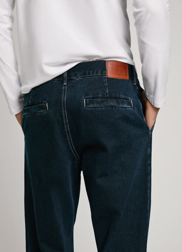 Pepe Jeans jeans fit loose y tiro caído - ink Descuento