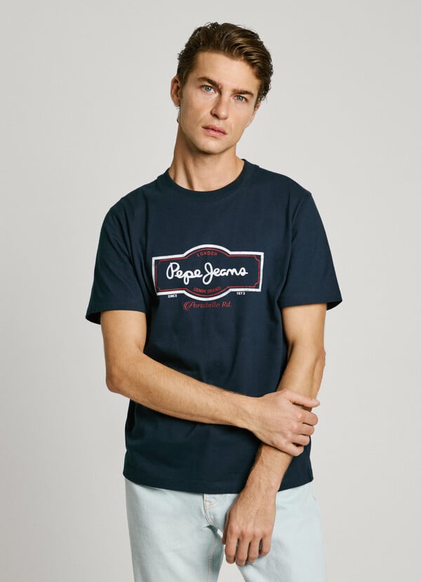 Pepe Jeans camiseta logo estampado fit regular En oferta