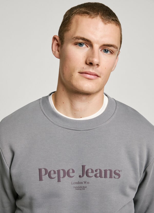 Pepe Jeans sudadera cuello redondo fit regular Outlet