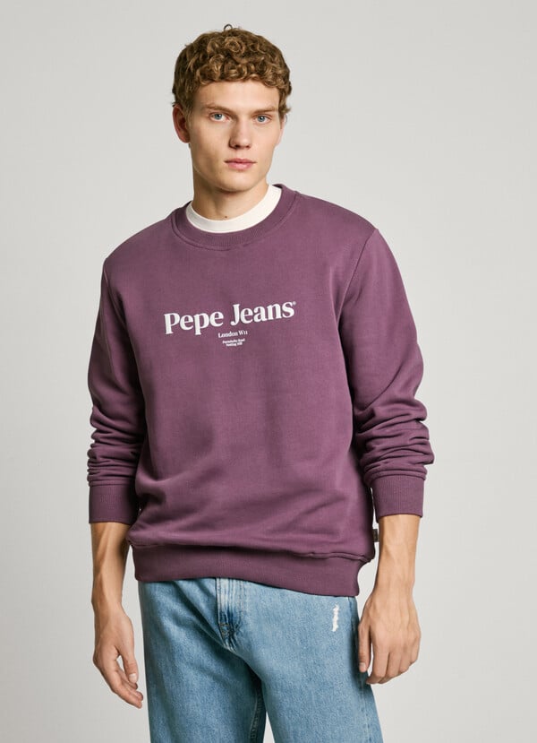 Pepe Jeans sudadera cuello redondo fit regular Outlet online