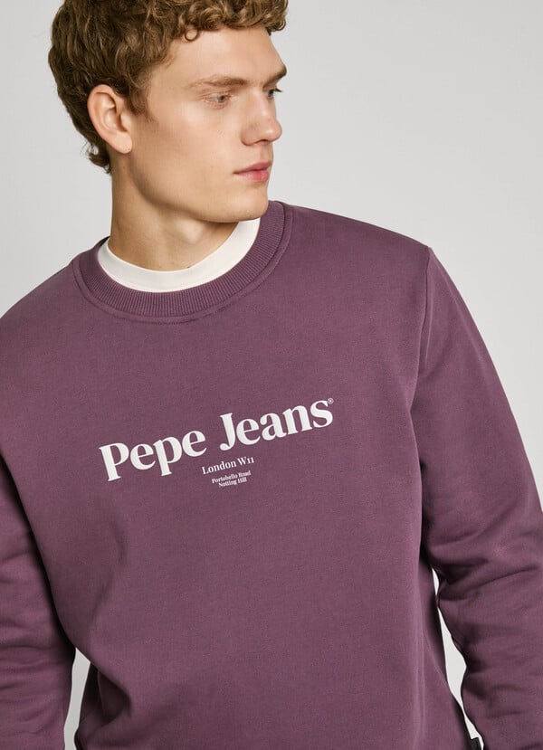 Pepe Jeans sudadera cuello redondo fit regular Outlet online