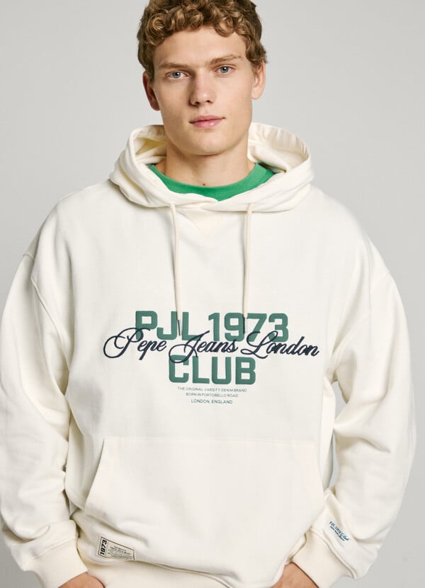 Pepe Jeans sudadera capucha con logo Mejor oferta
