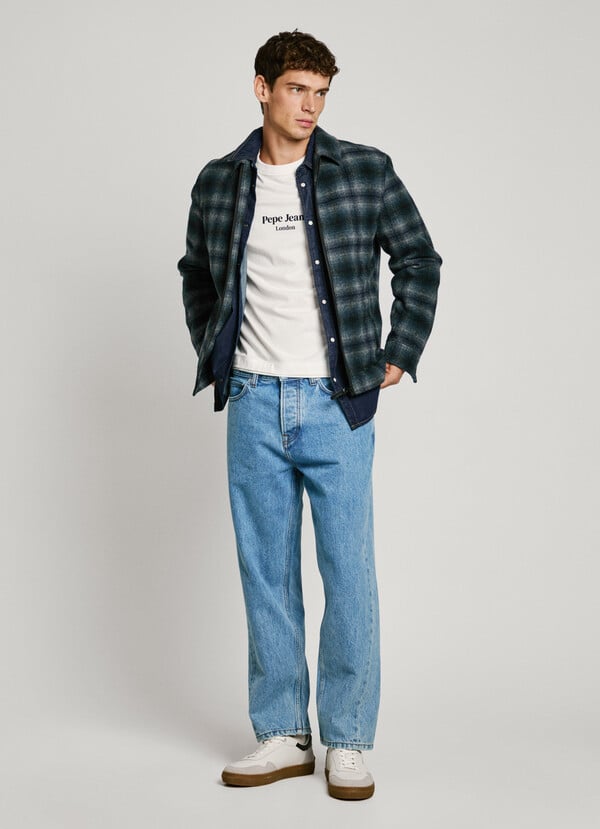 Pepe Jeans chaqueta de lana cuadros Envío internacional gratuito