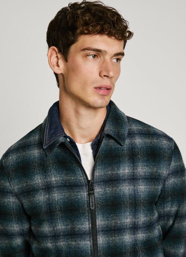 Pepe Jeans chaqueta de lana cuadros Envío internacional gratuito