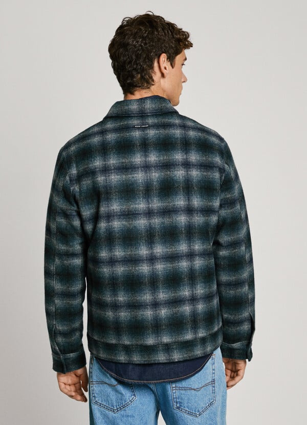 Pepe Jeans chaqueta de lana cuadros Envío internacional gratuito