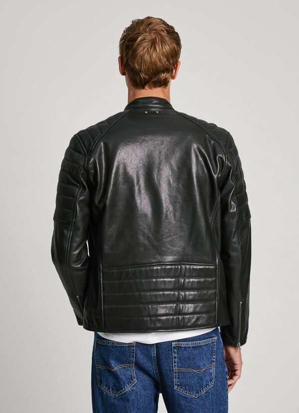 Pepe Jeans cazadora biker de piel Precios de Black Friday