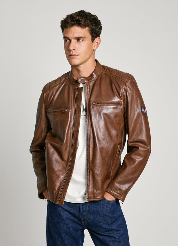 Pepe Jeans cazadora biker piel