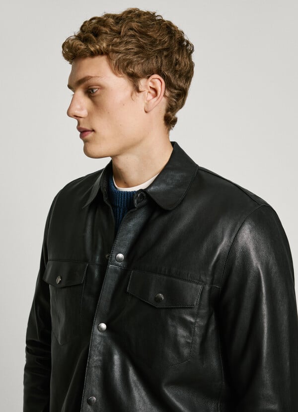 Pepe Jeans cazadora de piel Oferta exclusiva