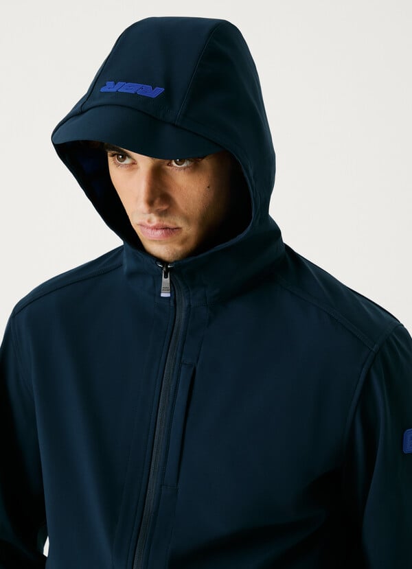 Pepe Jeans chaqueta capucha con logo en relieve Última moda