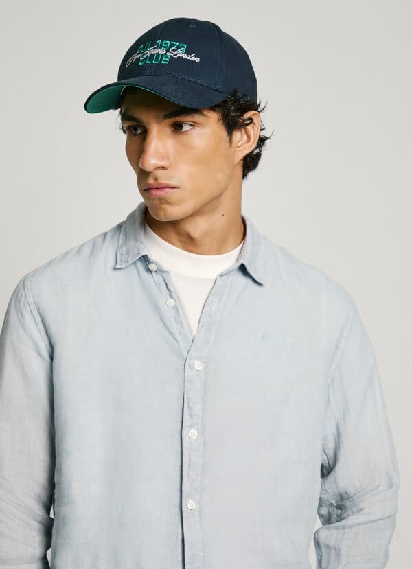 Pepe Jeans camisa logo bordado fit regular Precio ultrabajo