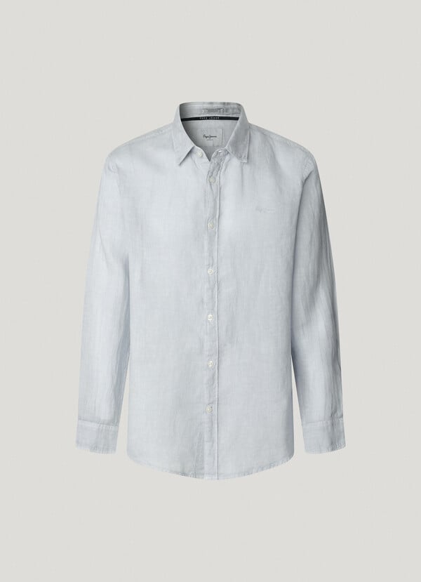 Pepe Jeans camisa logo bordado fit regular Precio ultrabajo
