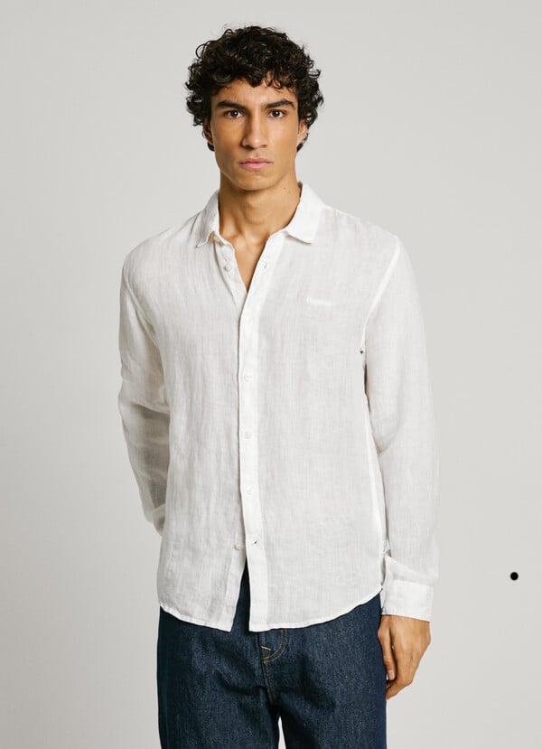 Pepe Jeans camisa logo bordado fit regular Devoluciones gratuitas