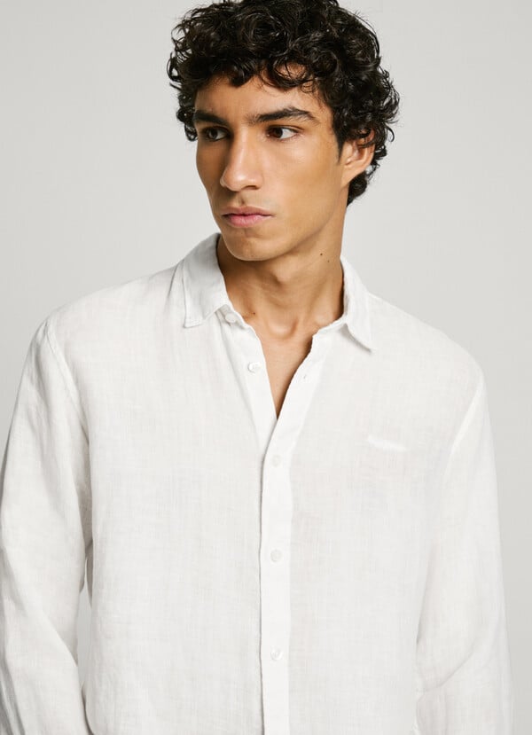 Pepe Jeans camisa logo bordado fit regular Devoluciones gratuitas