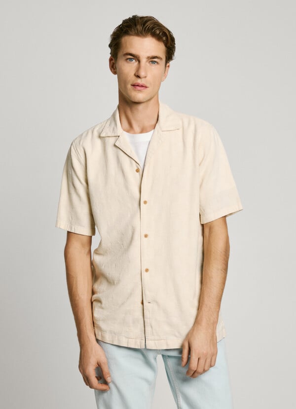 Pepe Jeans camisa dobby fit regular
