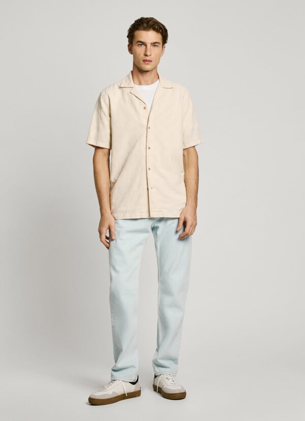 Pepe Jeans camisa dobby fit regular En línea