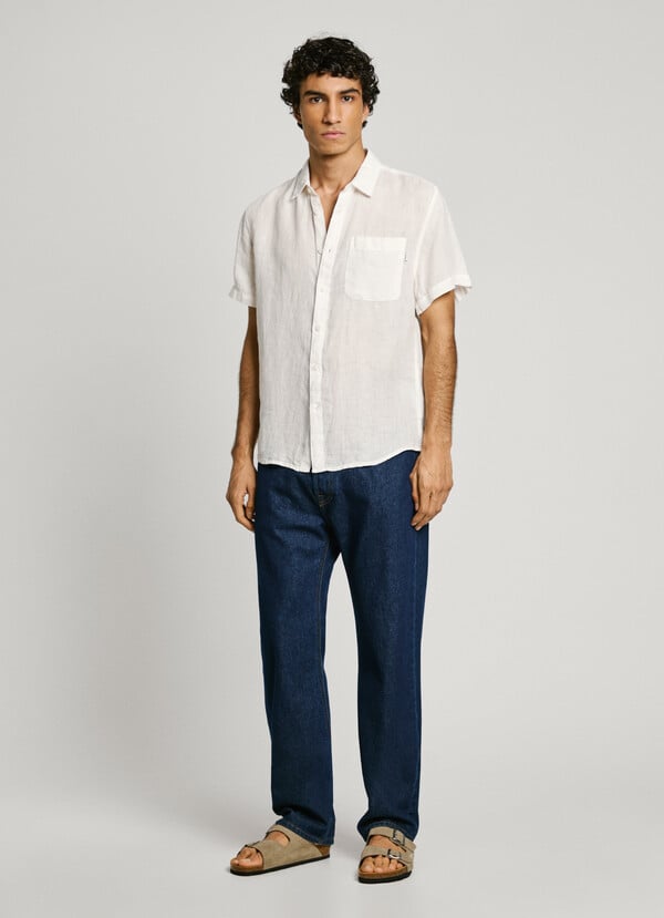 Pepe Jeans camisa bolsillo frontal fit regular Outlet online