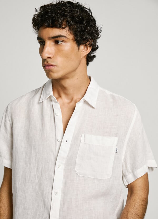 Pepe Jeans camisa bolsillo frontal fit regular Outlet online