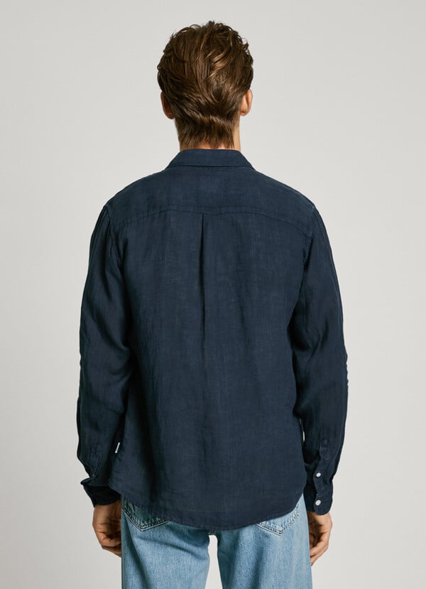 Pepe Jeans camisa logo bordado fit regular Rebajas