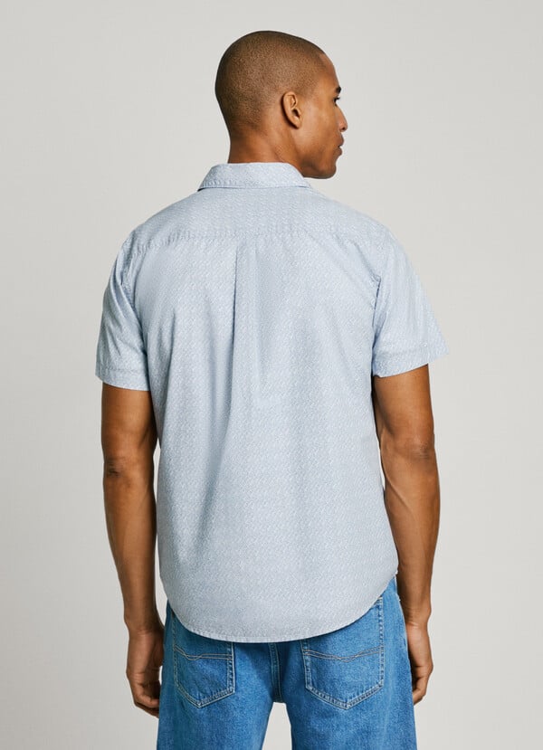 Pepe Jeans camisa popelín estampada fit regular Ofertas