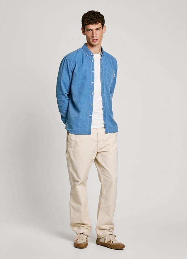 Pepe Jeans camisa oxford fit regular Rebajas baratas