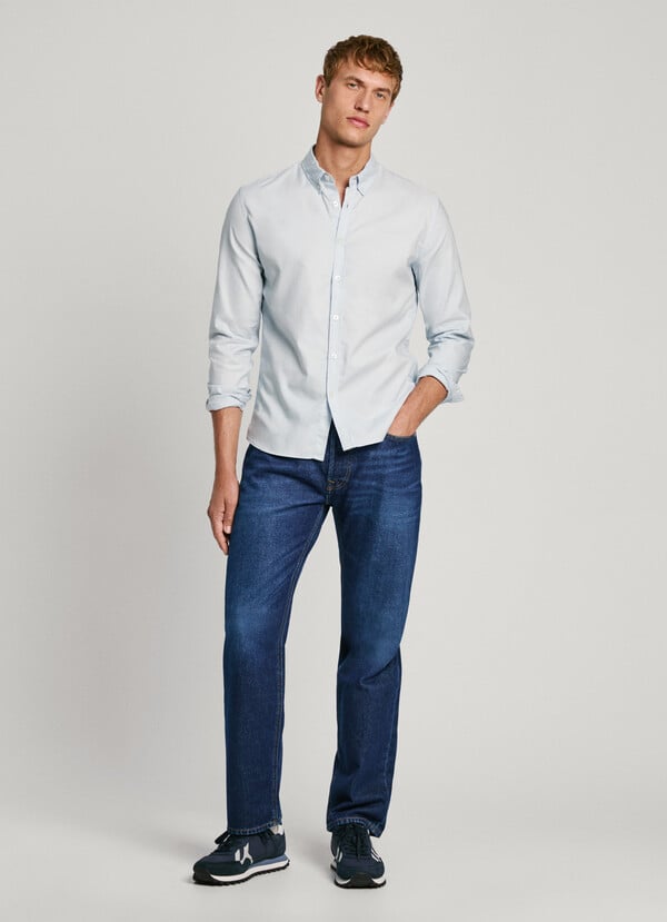 Pepe Jeans camisa oxford fit slim Descuento