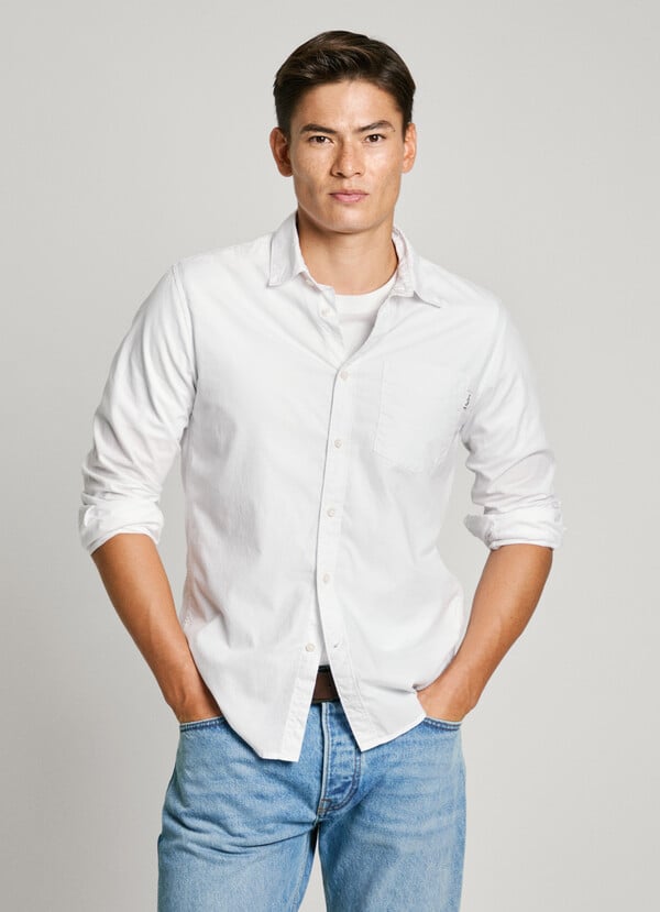 Pepe Jeans camisa popelín fit regular Tienda