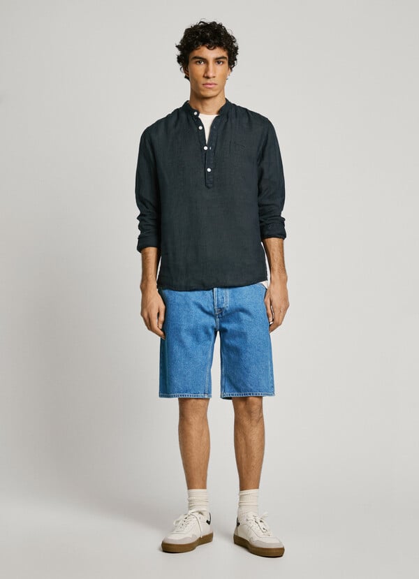 Pepe Jeans camisa media tapeta fit regular Liquidación